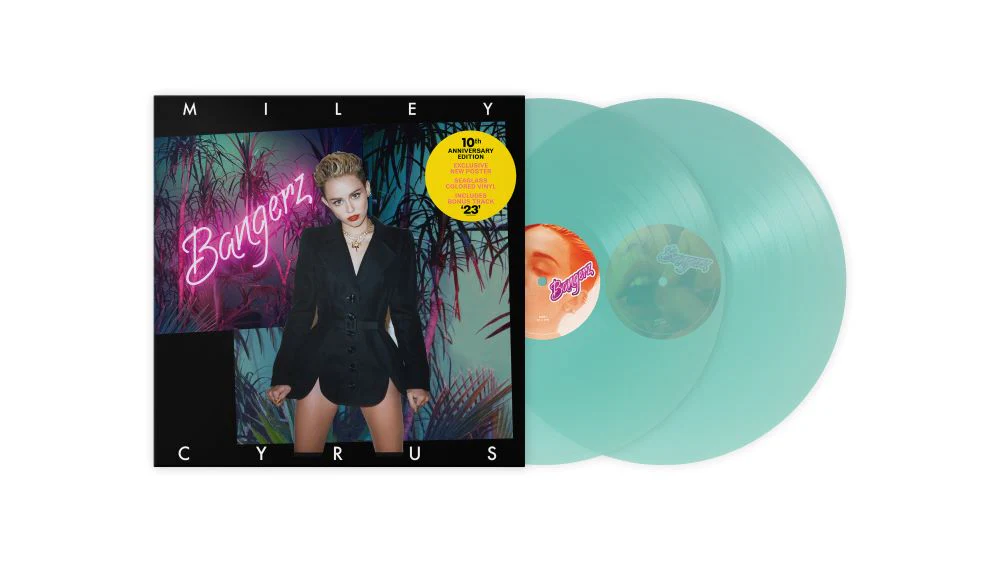 Miley Cyrus Bangerz Vinyl LP 10th Anniversary Sea Glass Colour 2023 - Image 2