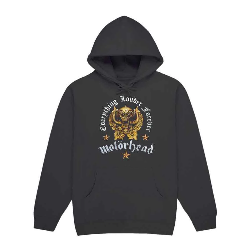 Motorhead Everything Louder Forever Charcoal Grey Medium Hoodie
