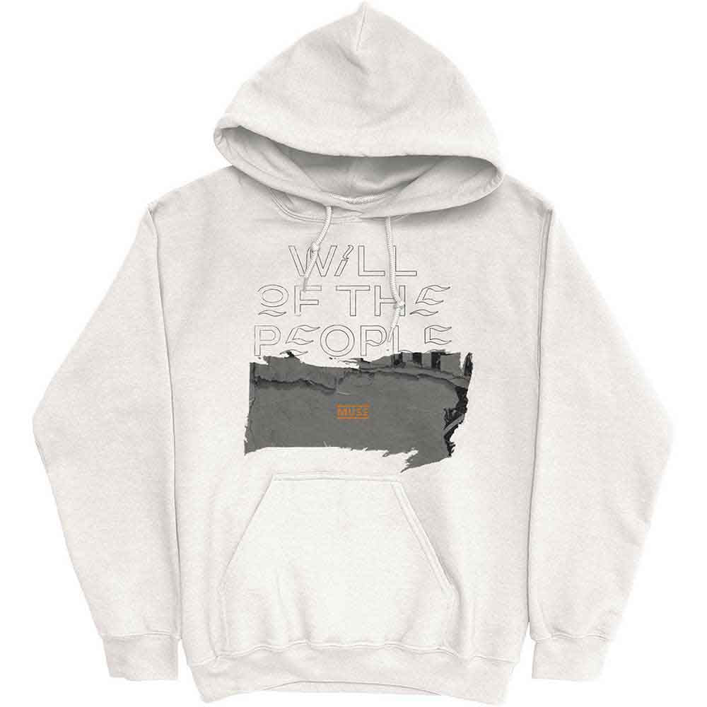 Muse Will Of The People White Small Hoodie