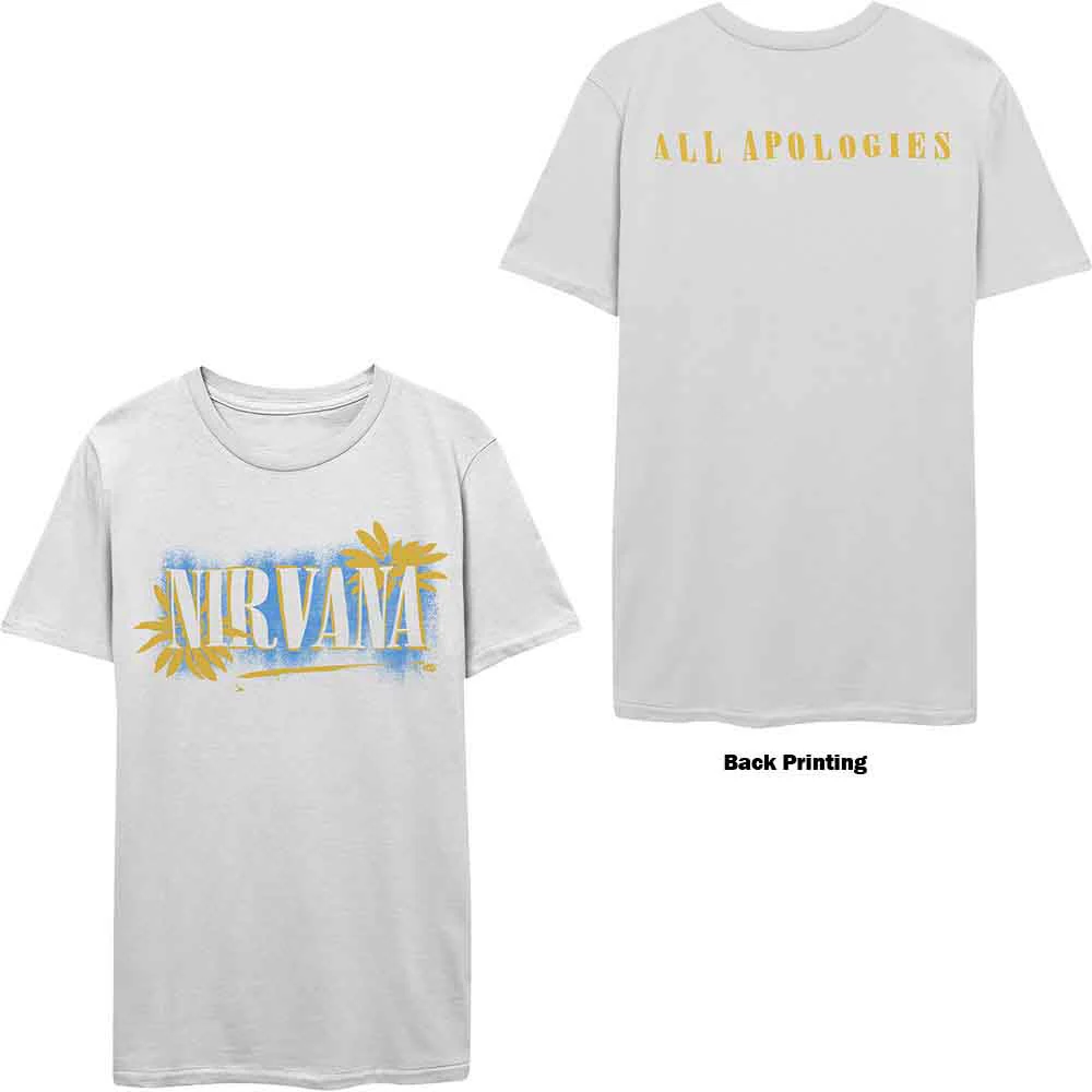 Nirvana All Apologies White XX-Large T-Shirt - Image 3