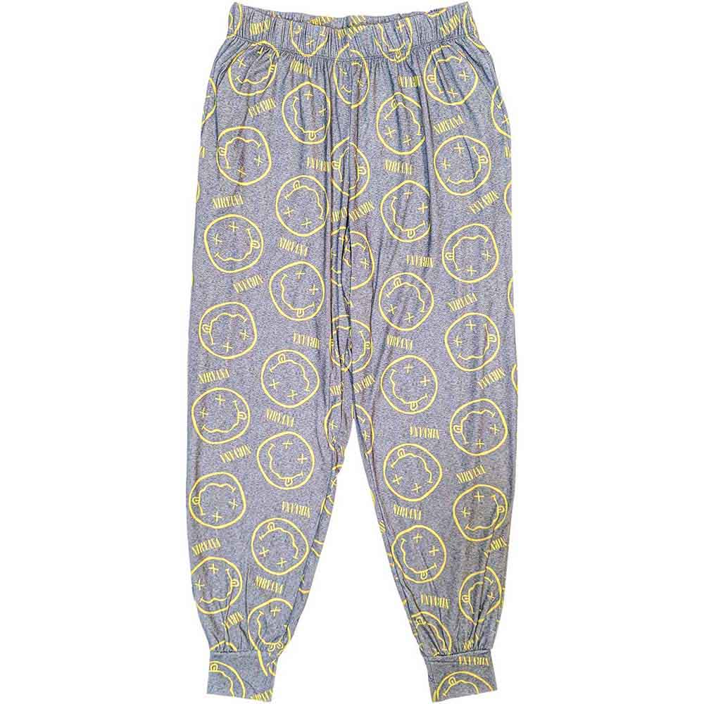 Nirvana Yellow Smile Ladies Medium Pyjamas - Image 3