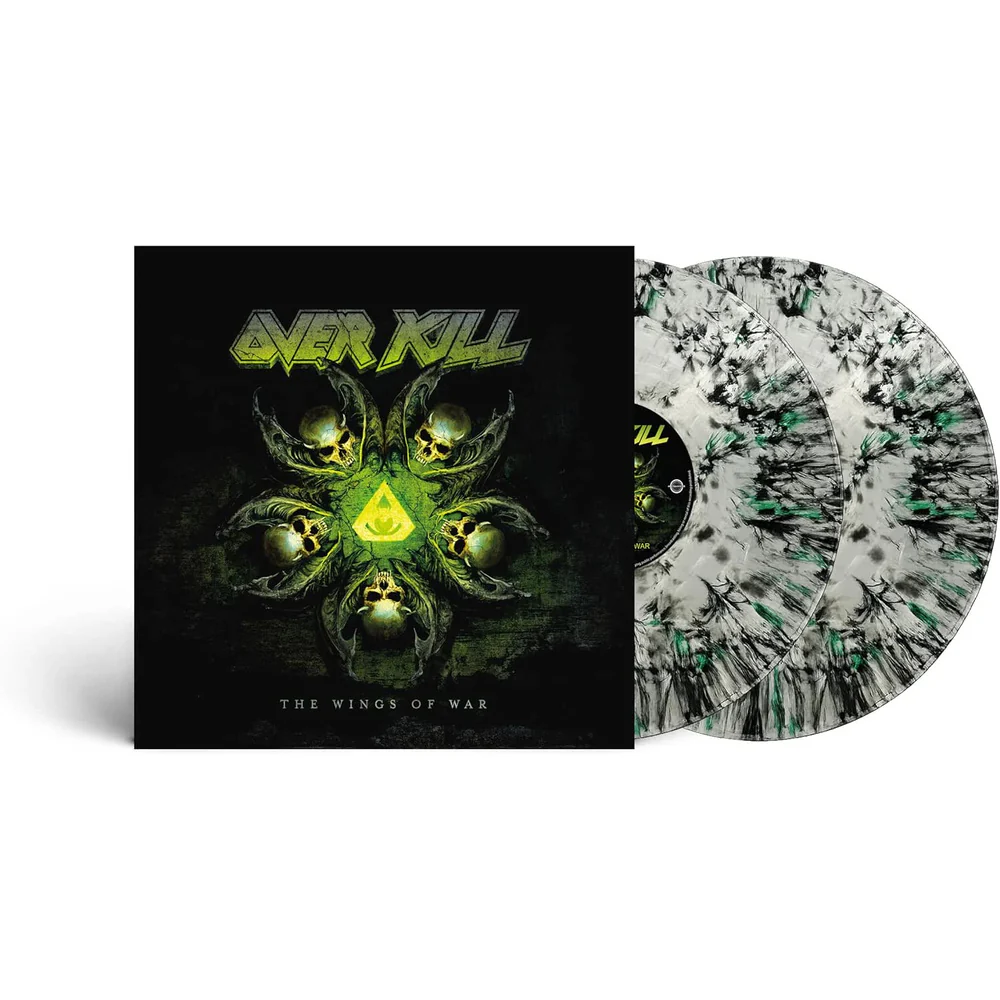 Overkill The Wings Of War Vinyl LP Seaglass Black & White Colour Due Out 15/05/26