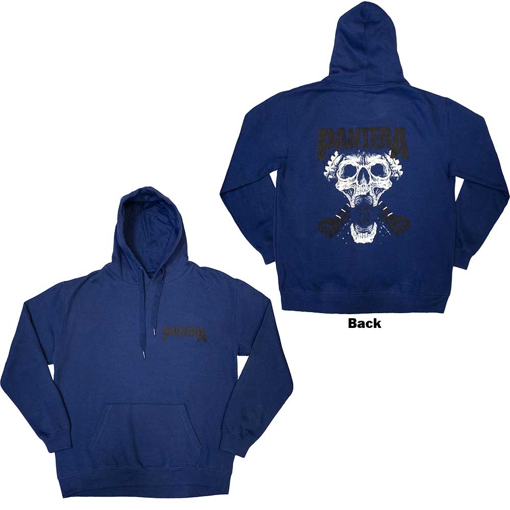 Pantera Mouth For War B&W Blue Large Hoodie - Image 3