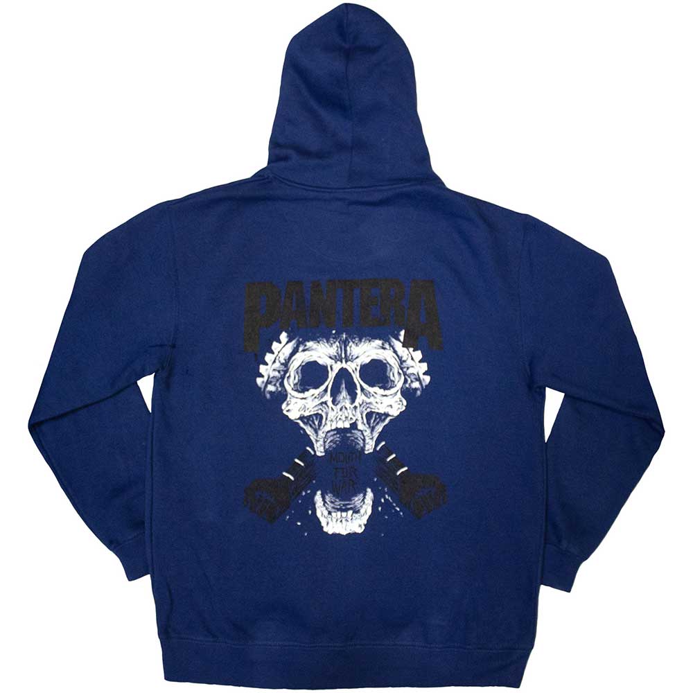 Pantera Mouth For War B&W Blue X-Large Hoodie - Image 2