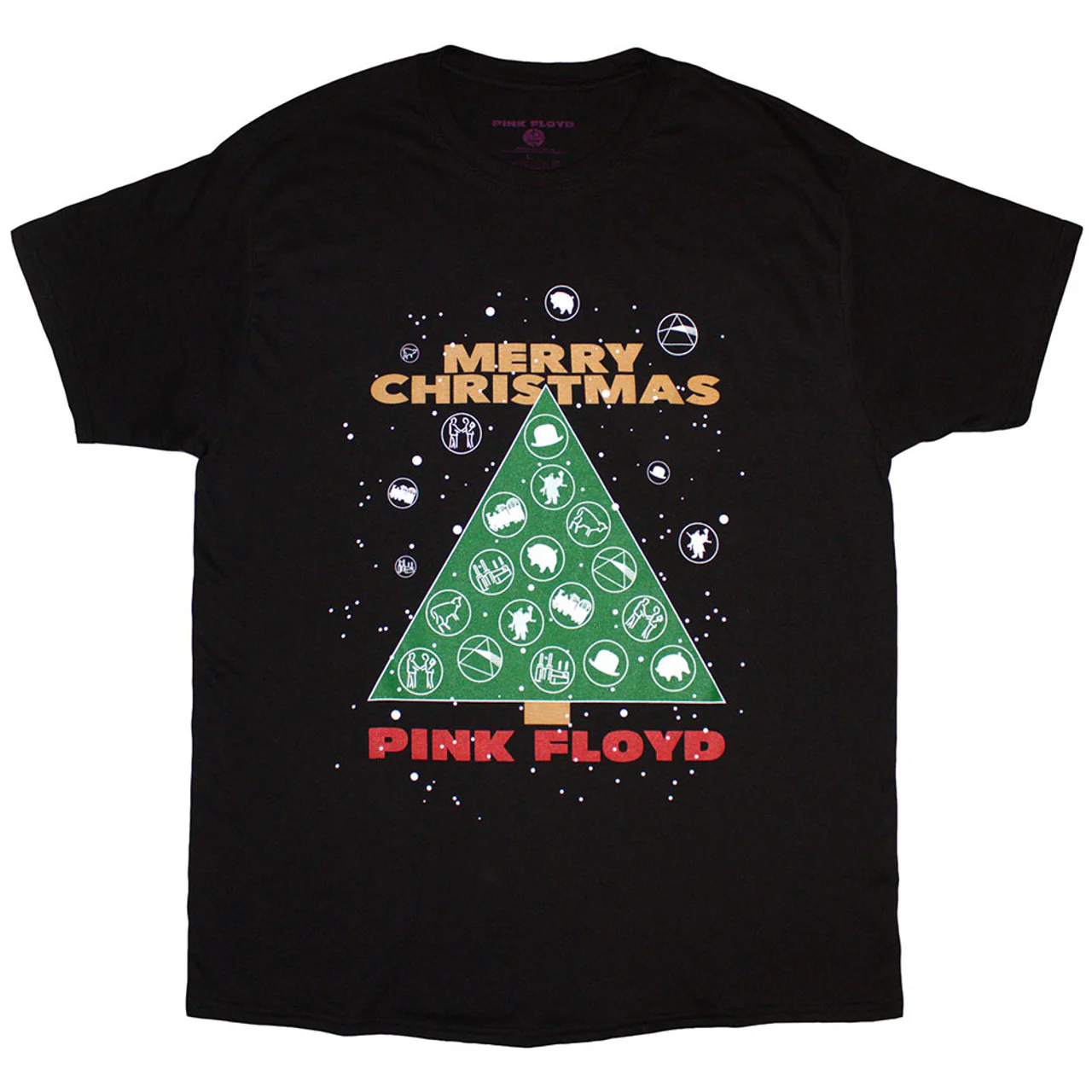 Pink Floyd Merry Christmas Black X-Large T-Shirt