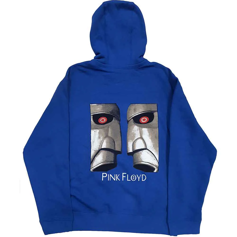 Pink Floyd Metal Heads Close Up Blue Small Hoodie - Image 2