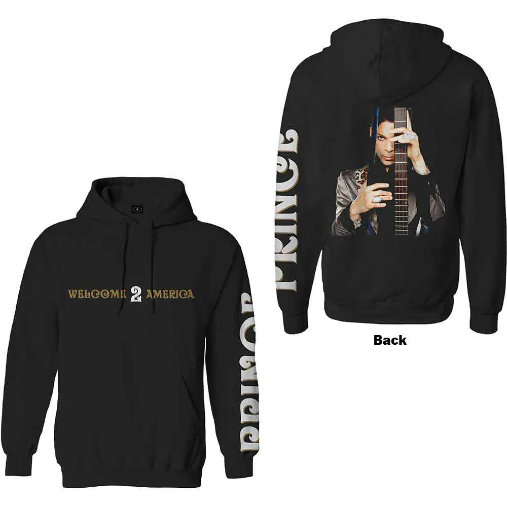 Prince Welcome 2 America Black Large Hoodie - Image 3