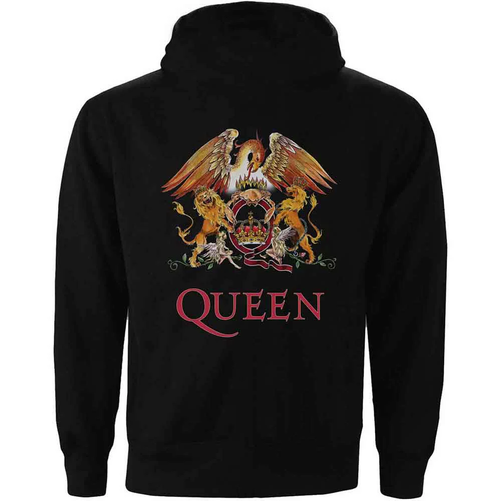 Queen Classic Crest Black X-Large Zipped Hoodie - Image 2