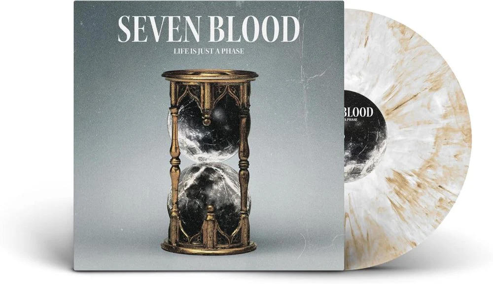 Seven Blood Life Is Just a Phase Vinyl LP Marbled White & Gold Colour 2025
