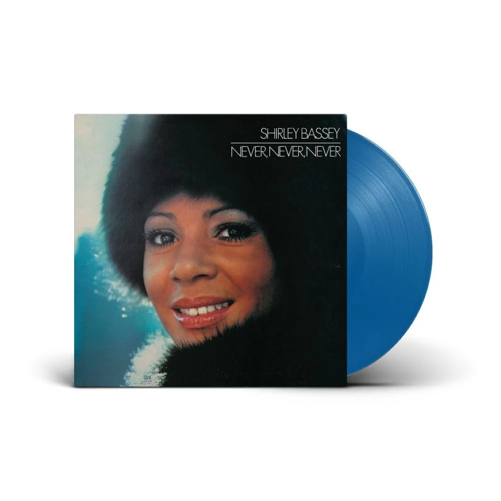 Shirley Bassey Never, Never, Never Vinyl LP Recycled Blue Colour 2025