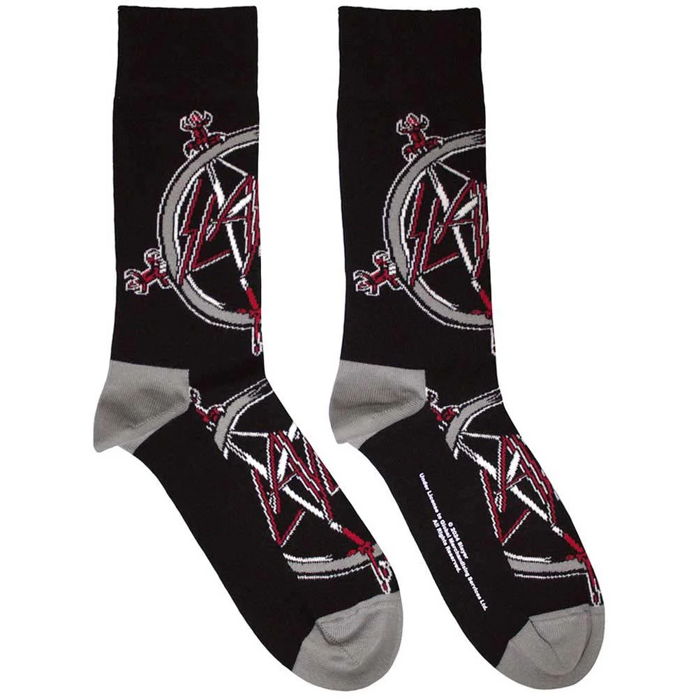 Slayer Unisex Ankle Socks: Pentagram (Black) (UK Size 7 - 11)