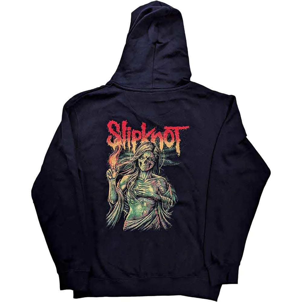 Slipknot Burn Me Away Navy Small Hoodie - Image 2