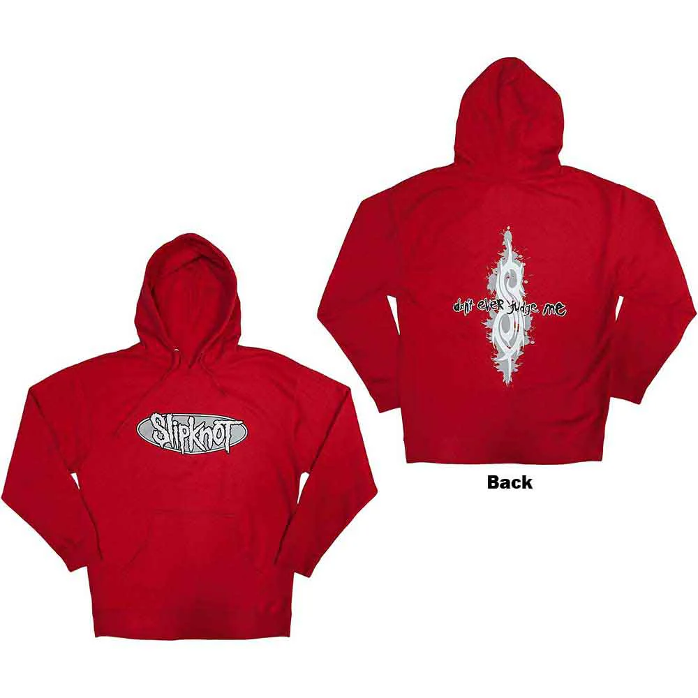 Slipknot Don't Ever Judge Me Red Small Hoodie - Image 3