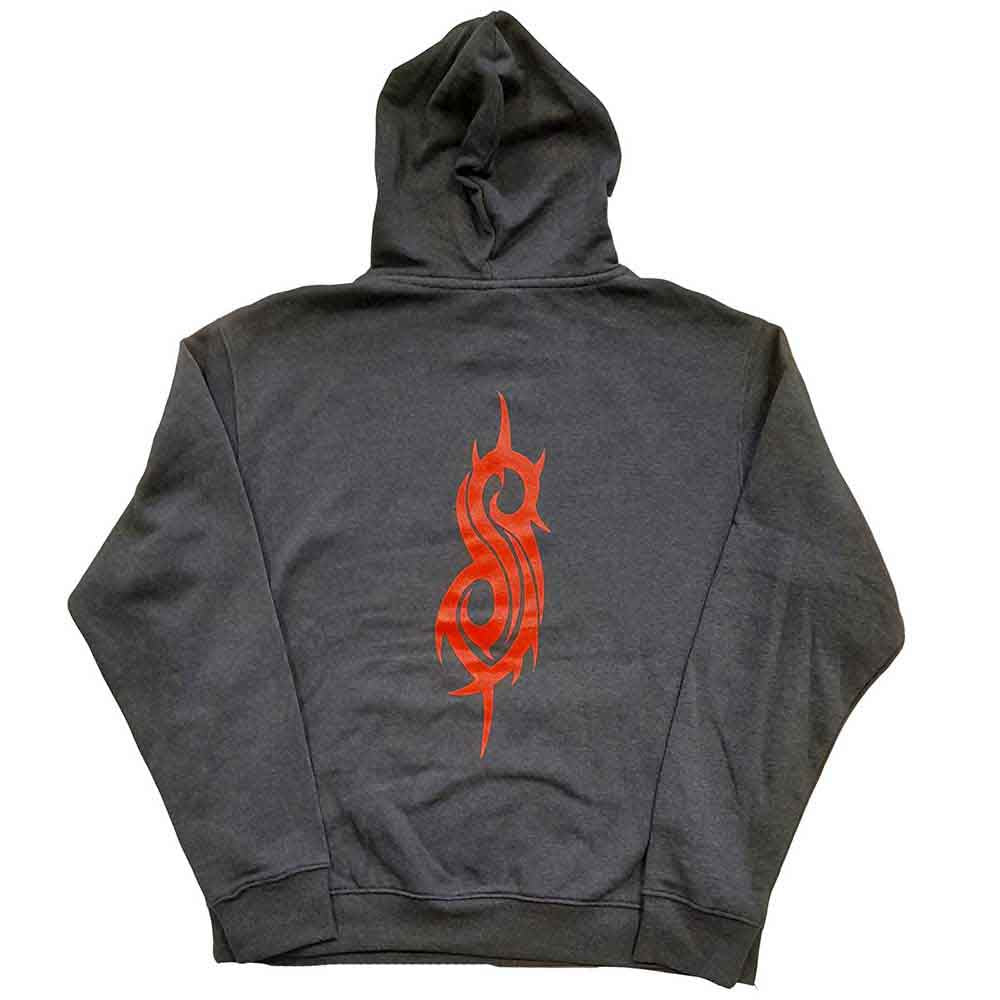 Slipknot Logo Grey Large Hoodie - Image 2