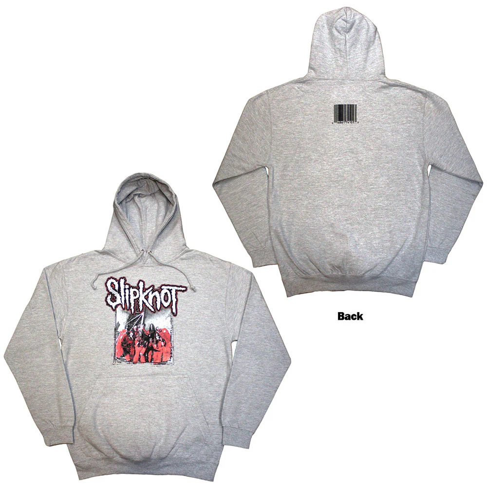 Slipknot Self-Titled Grey Medium Hoodie - Image 3