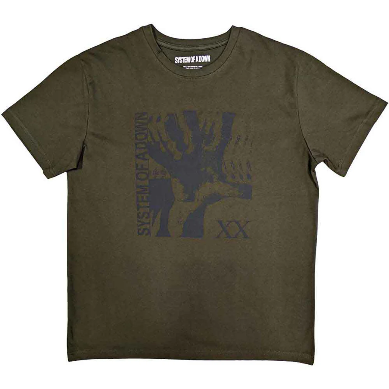 System Of A Down Intoxicated Military Green Medium T-Shirt