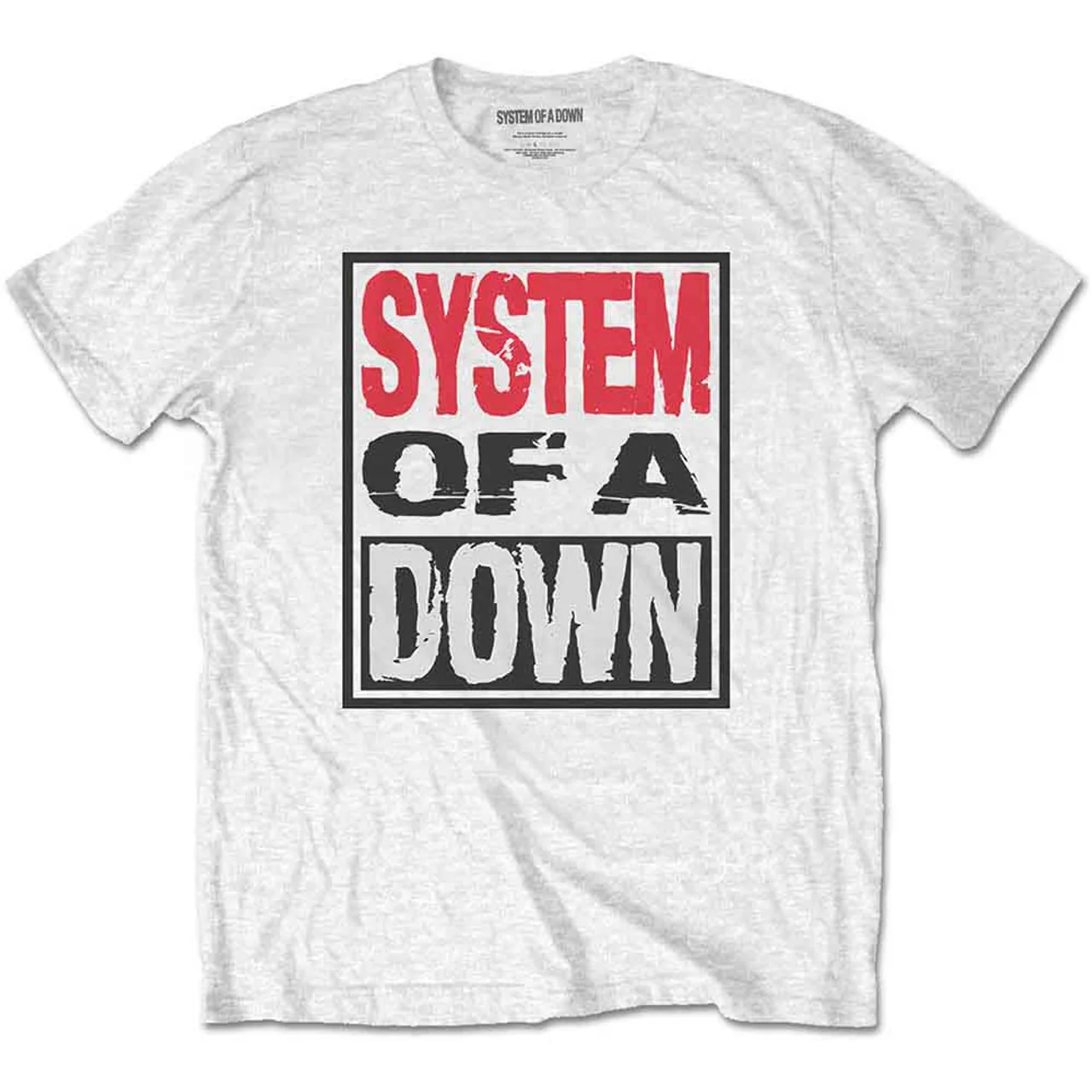 System Of A Down White Large T-Shirt