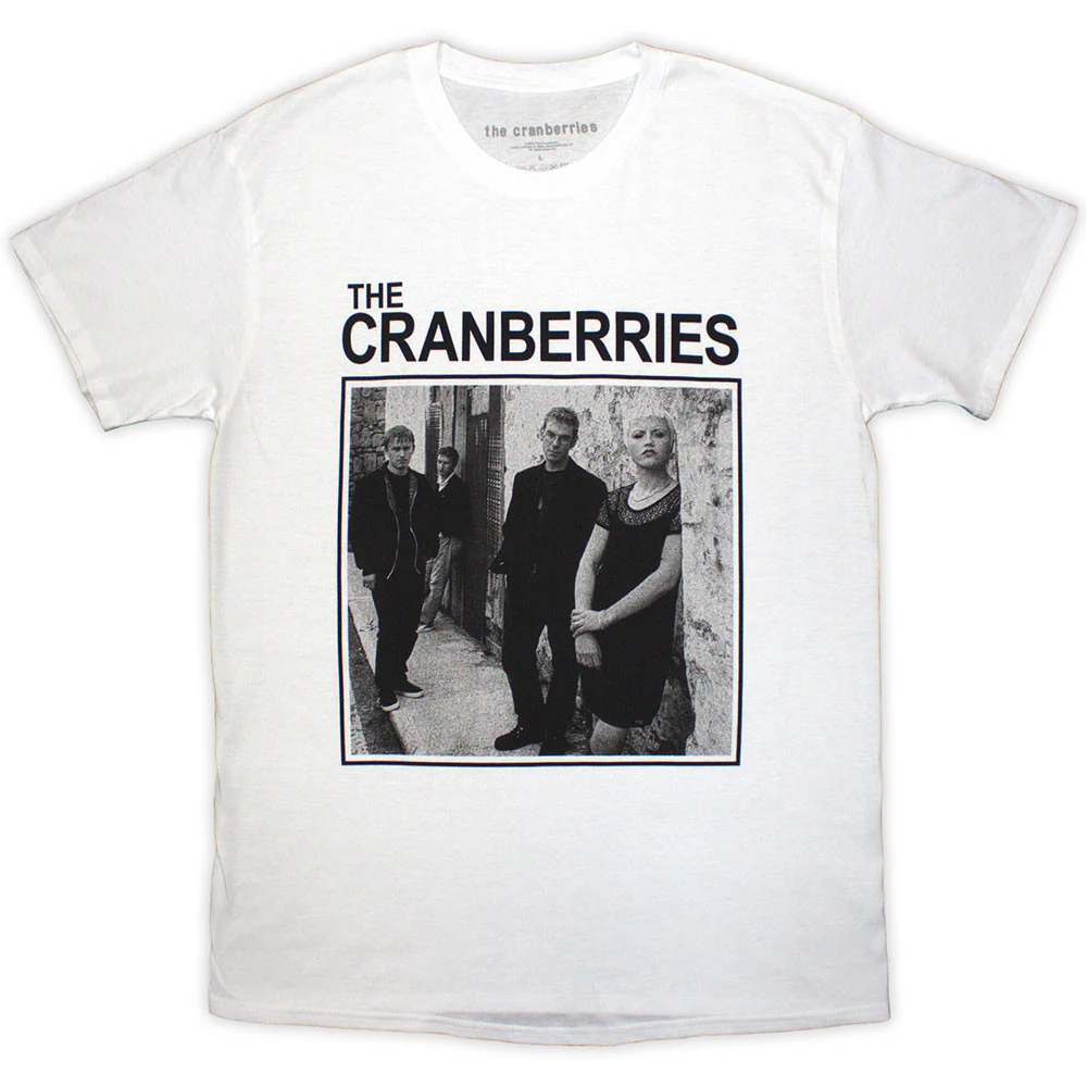The Cranberries Square Photo White Small T-Shirt