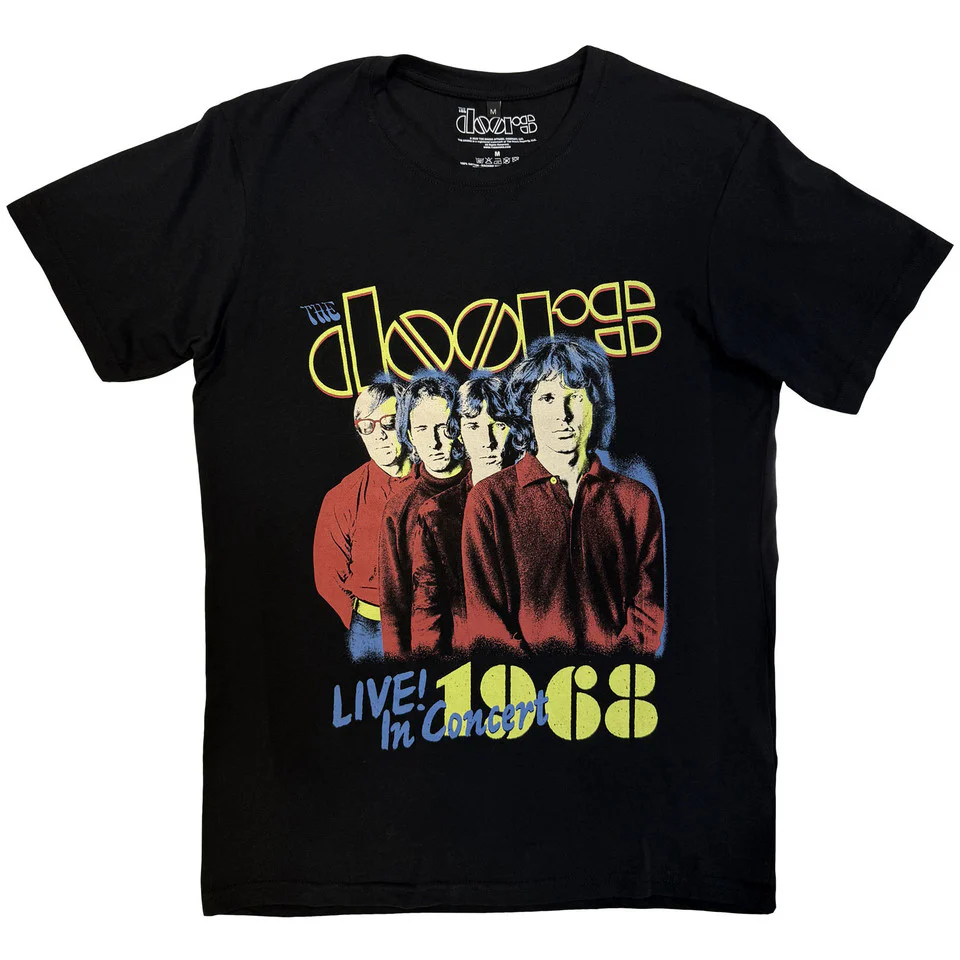 The Doors Live In Concert '68 Black Large T-Shirt