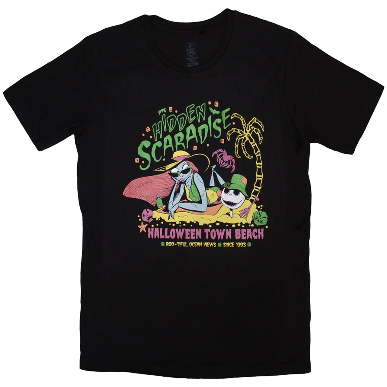 The Nightmare Before Christmas Hidden Scaradise Black XX-Large T-Shirt