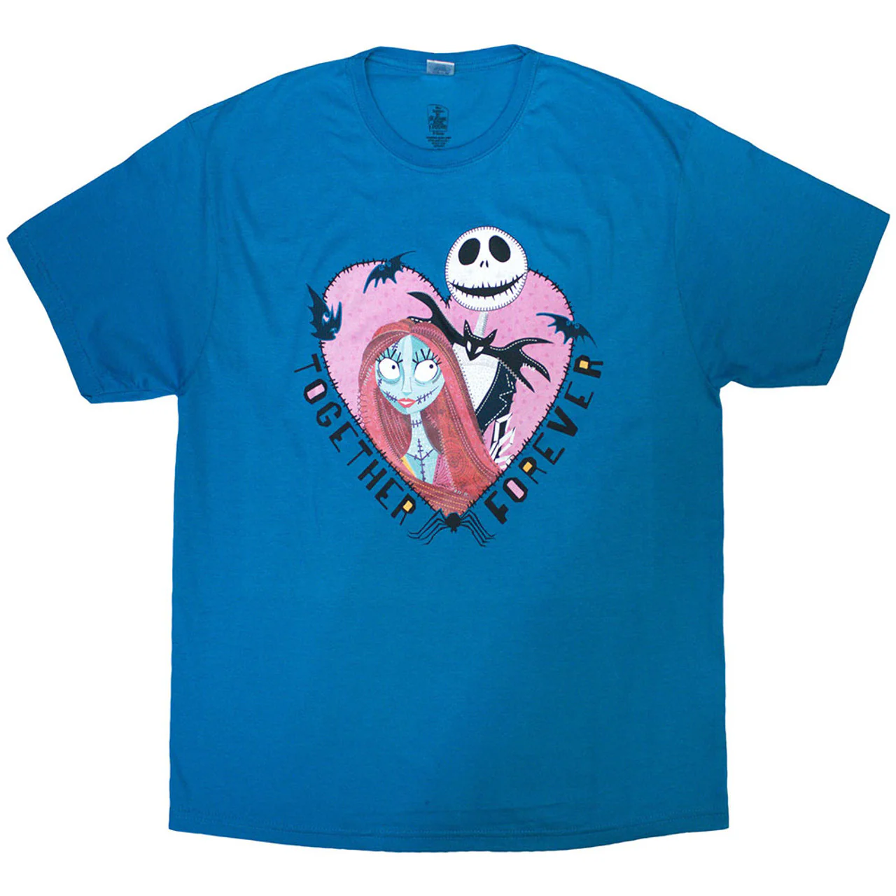 The Nightmare Before Christmas Jack & Sally Together Forever Blue X-Large T-Shirt