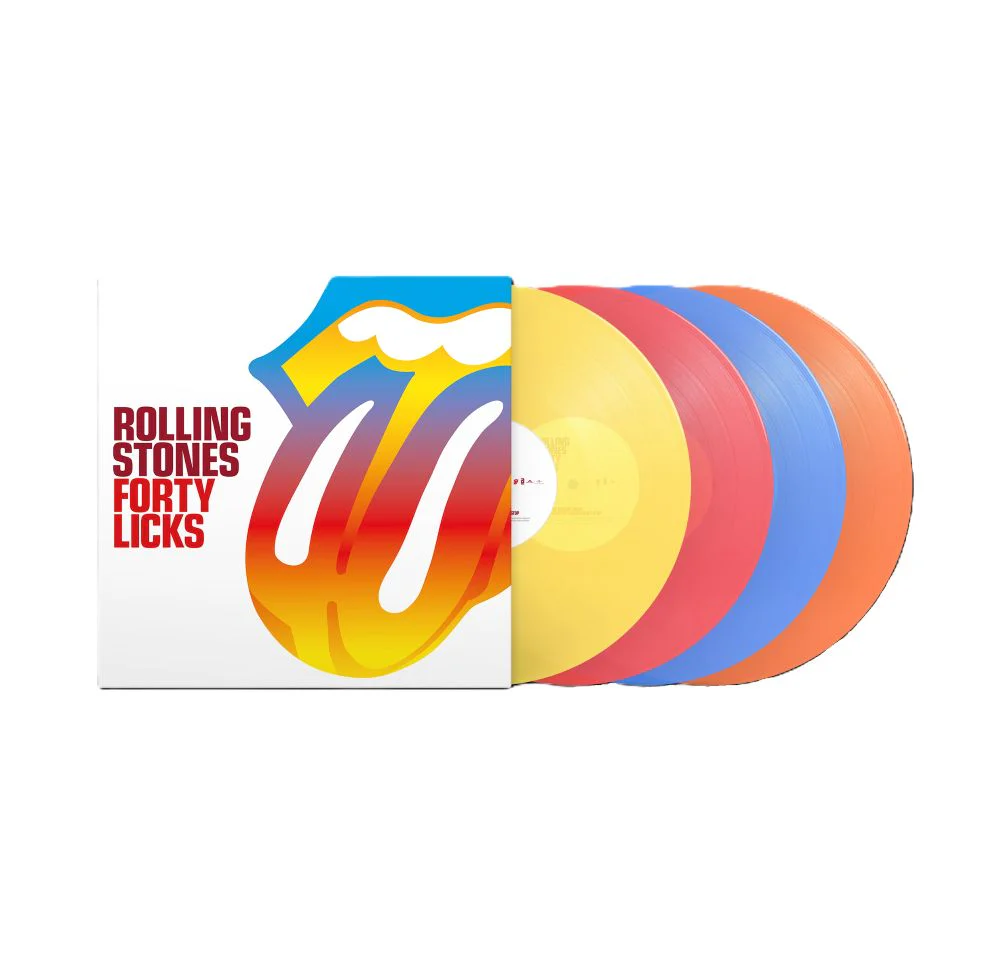The Rolling Stones Forty Licks Vinyl LP Transparent Colour Due Out 21/08/26