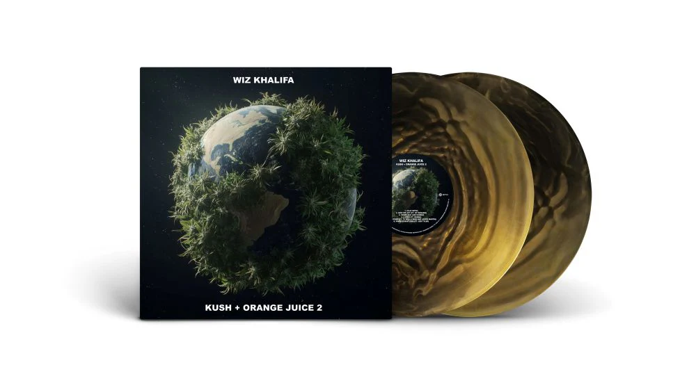 Wiz Khalifa Kush + Orange Juice 2 Vinyl LP Black & Gold Colour 2026 - Image 2