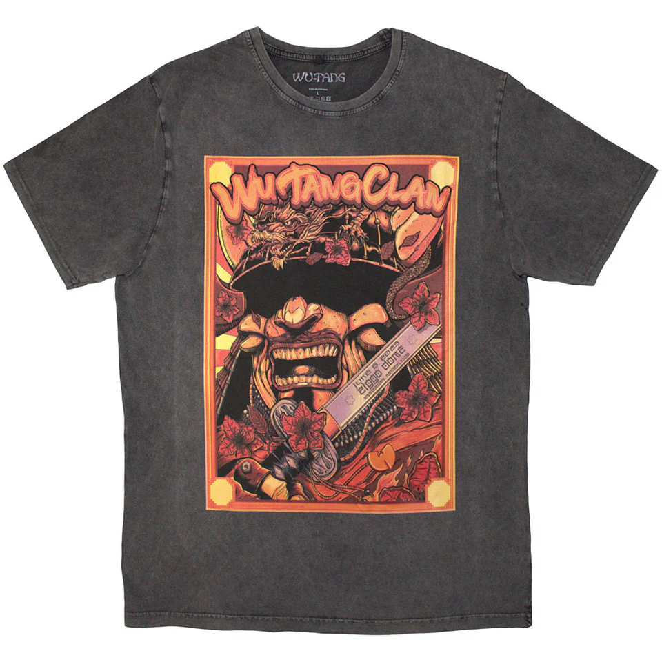 Wu-Tang Clan Stone Wash Amsterdam '23 Charcoal Grey XX-Large T-Shirt