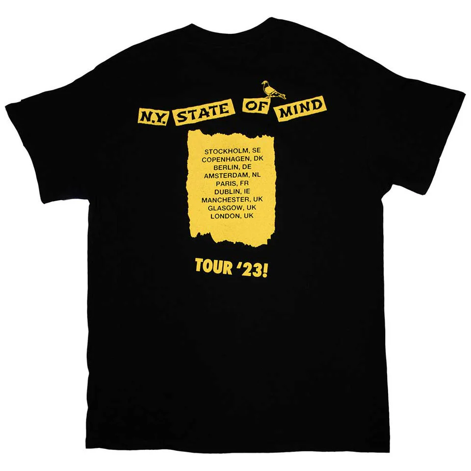 Wu-Tang Clan Tour '23 NY State Of Mind Black Medium T-Shirt - Image 2