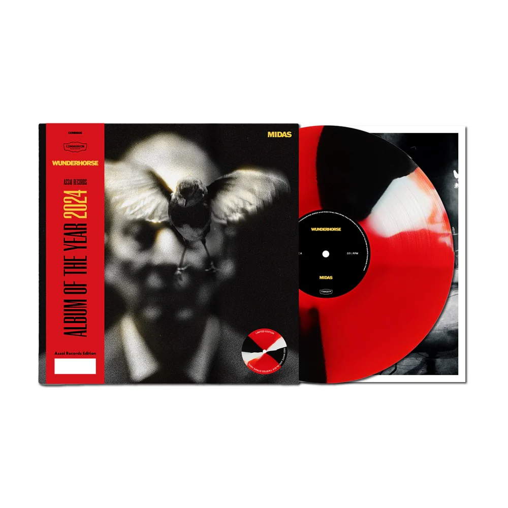 Wunderhorse Midas Vinyl LP Assai Album Of The Year Obi Edition Red White & Black Twisted Stripe Colour 2024 - Image 2