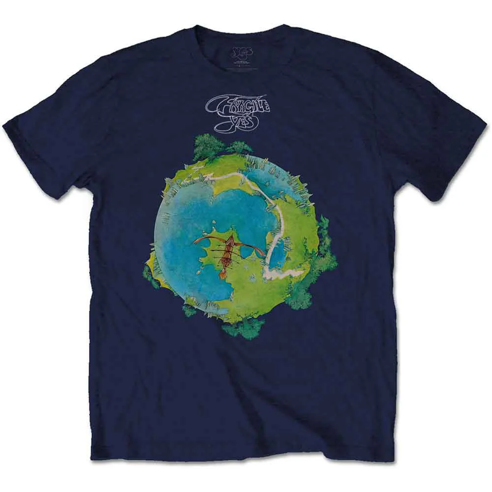 Yes Fragile Navy Blue XX-Large T-Shirt