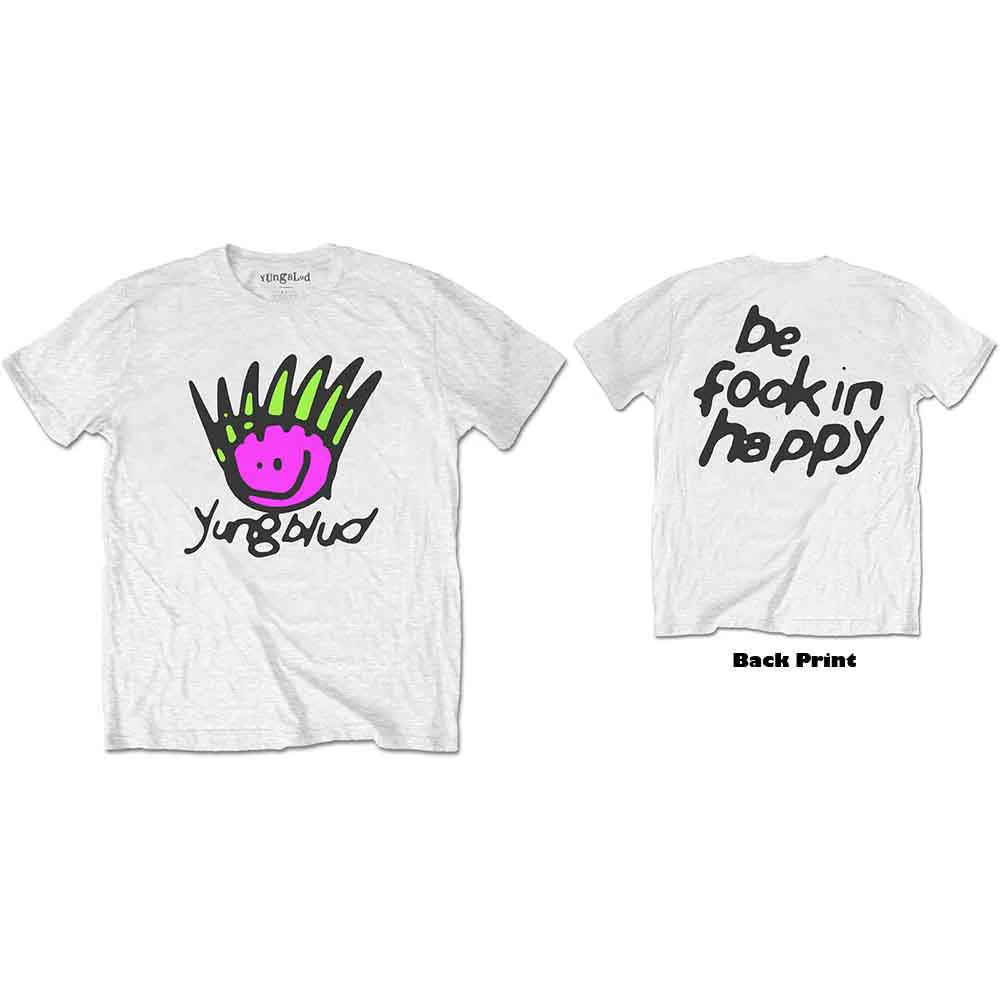 Yungblud Face White Small T-Shirt - Image 3