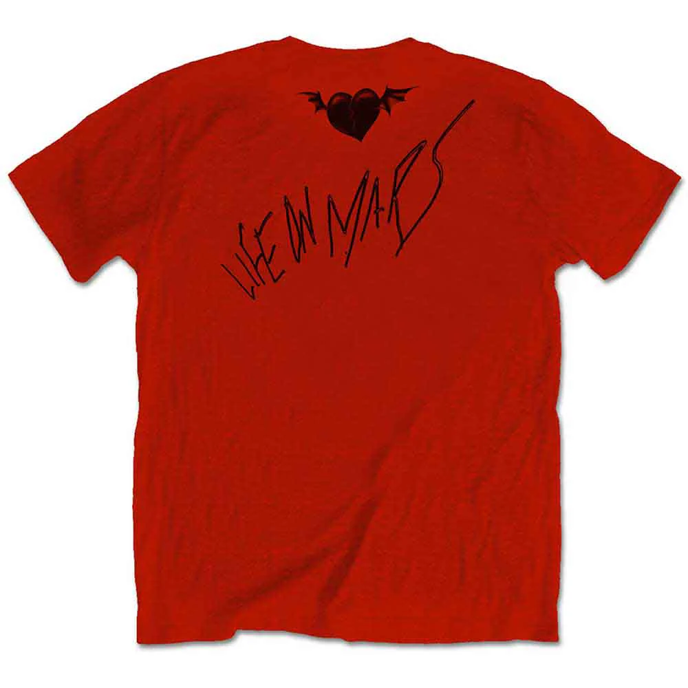Yungblud Life on Mars Red Large T-Shirt - Image 2