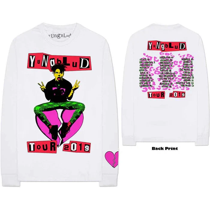 Yungblud Punker White Small Long Sleeve T-Shirt - Image 3