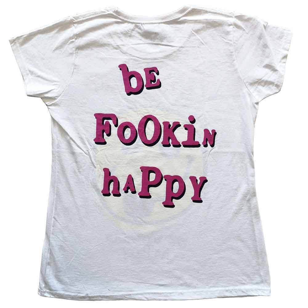 Yungblud Raver Smile White Ladies Small T-Shirt - Image 2