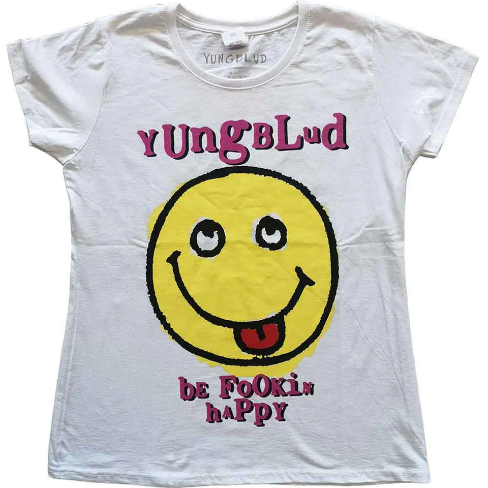Yungblud Raver Smile White Ladies X-Large T-Shirt