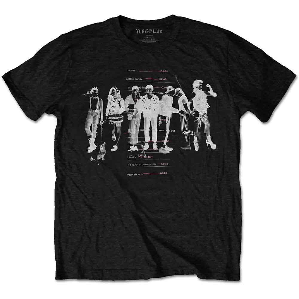 Yungblud Weird Track List Black Small T-Shirt